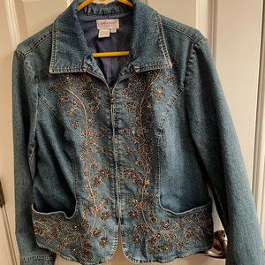 Beaded Denim Jacket